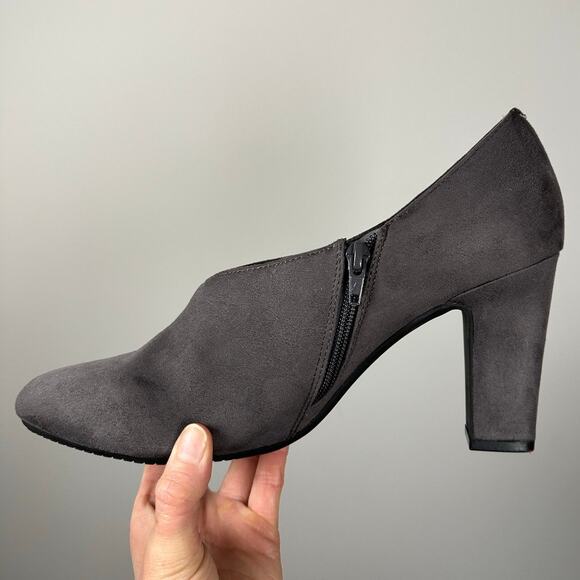 Aerosoles Heelrest Gray Nametag Ankle Heeled Bootie Women's 11 - Picture 9 of 9